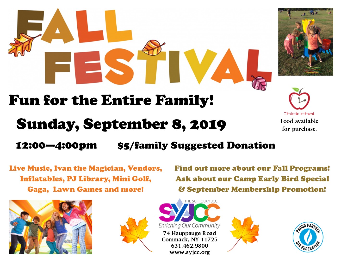 Suffolk Y JCC Fall Festival NYC Event Calendar